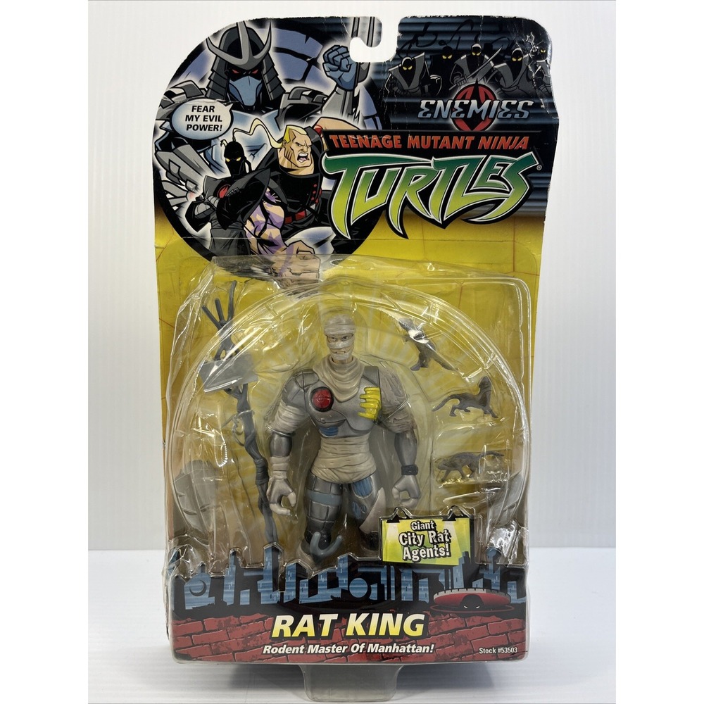 TMNT Teenage Mutant Ninja Turtles Enemies RAT KING Figure Playmates 2006 READ